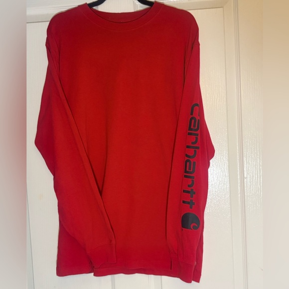 Carhartt Other - Carhartt Men's Long-Sleeve Crewneck Tee in Red
